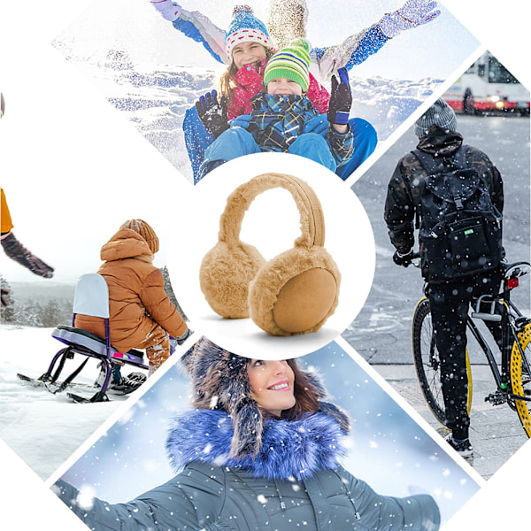 Korvasuojat talvelle, taitettavat, lämpimät, naisille ja tytöille