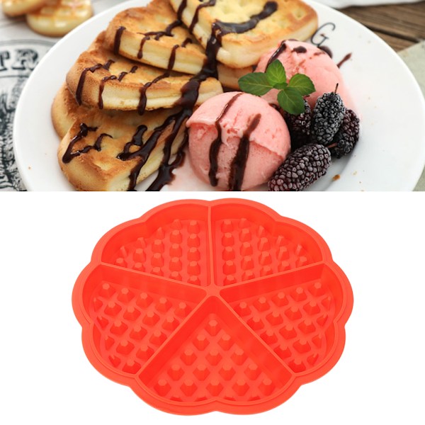Mini Våffeljärn med Hjärtan, Hjärtformade Våfflor Non-stick Elektrisk Pannkakstillverkare för Roliga DIY Bakaktiviteter, Idealiska Presenter för Bakälskare (3 st)