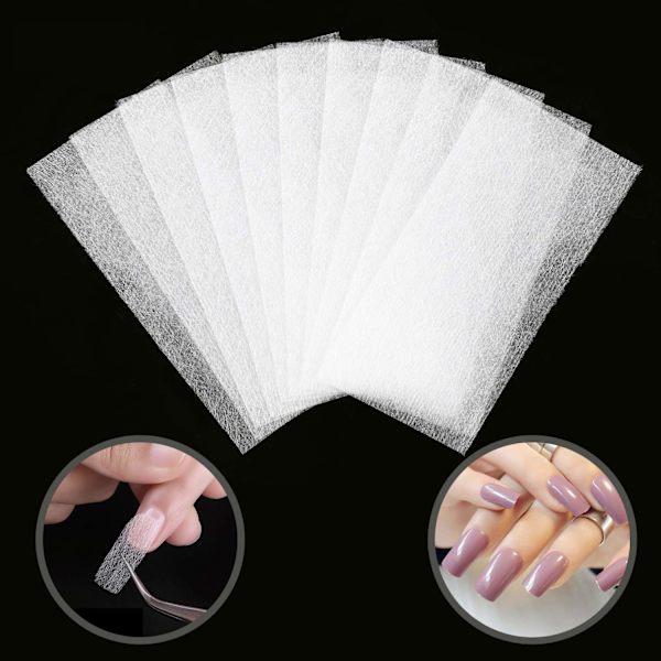 100 Stykker Fibernails til Negleforlængelse