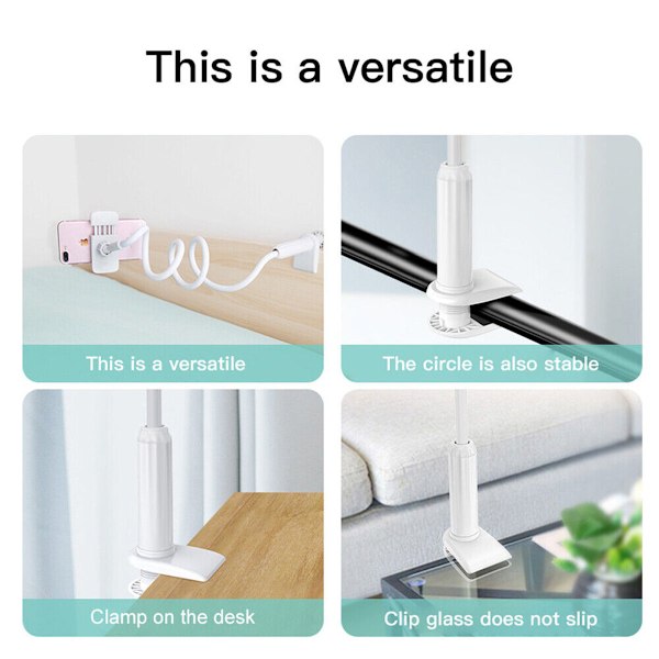360° Sengesidebord Stativ Holder Stativ For iPhone Tablet Mobiltelefon DE