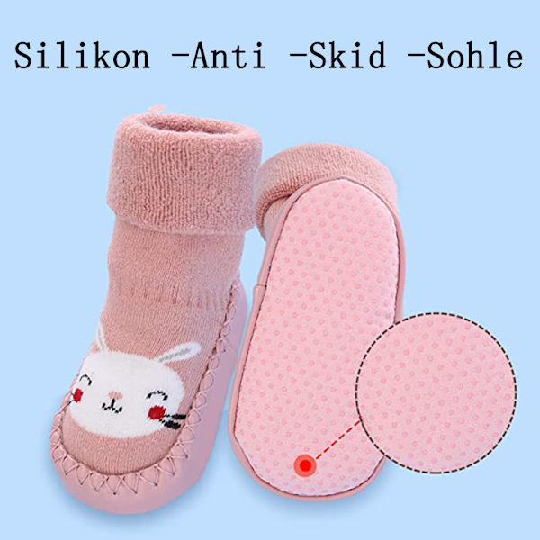 Baby 3 par halkfria golvstrumpor Pojkar Flickor Cotton First Walking Skor Medium Tube Baby Höst Vinter Tecknad Crawling Strumpor 0-3