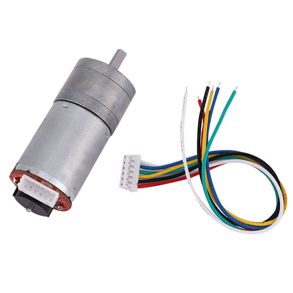DIY-kooderivaihteinen moottori asennuskiinnikkeellä 65 mm pyöräpaketti älyautolle robotille DC12V (100RPM)