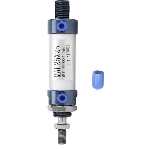MAL 25 mm Yksivarsi Kaksoistoiminen Mini-Pneumatiikkailmasylinteri Alumiiniseos (Isku 25 mm)