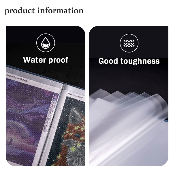 Mapp för förvaring av papper, halvtransparent