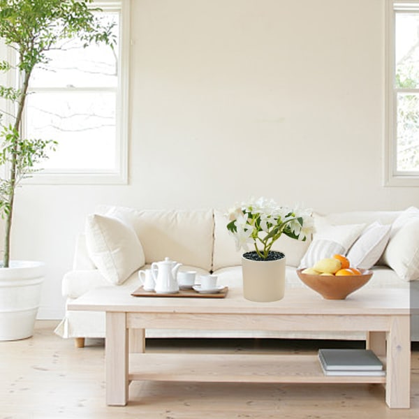 Simulert blomst, kunstig blomst, fembladet hortensia bonsai