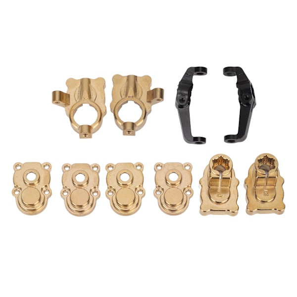 RC Styrkopp Uppgraderingsset Koppar Exakt Bakaxel Hylsa Växelskydd Set för FCX24 1/24 Klätterbil Guld