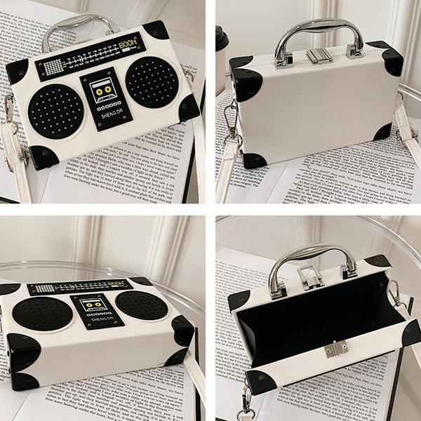 Retro radio-stil taske, elegant PU aften taske, eksklusivt
