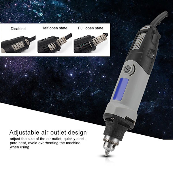 400W Elektrisk Dremel Slipverktyg Borrmaskin 6 Hastigheter Variabel Hastighet Rotationsverktyg EU-kontakt 220V