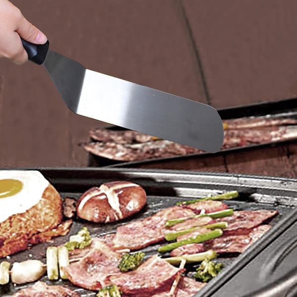 Grillspade i rustfritt stål, stekespade pizzaspade teppanyaki