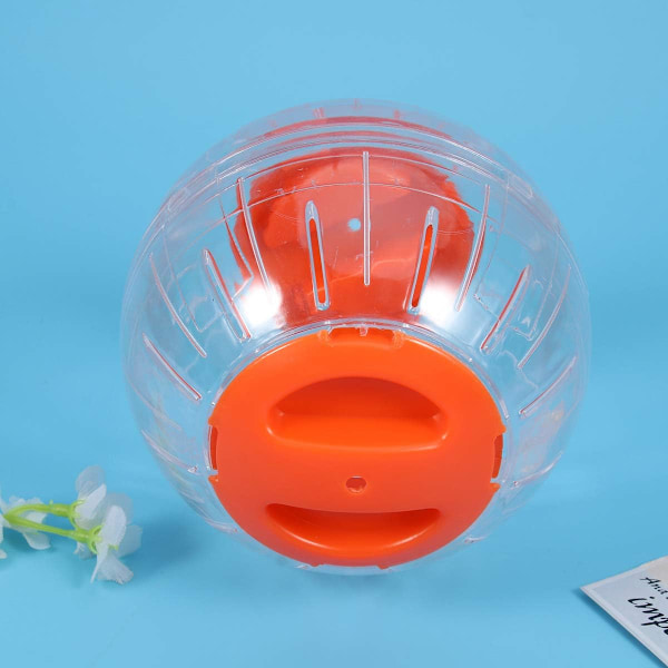 Hamsterboll Löpningsövningsboll Mini Löpningsboll Runt Litet Husdjur (Orange)