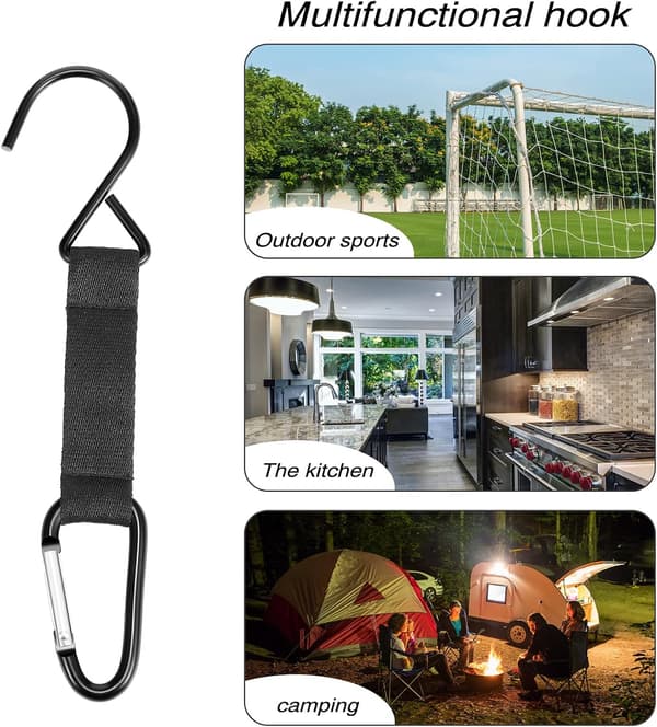 4 Stykker Baseballveske Gjerdekroker Nylon Sikkerhetsspenner Gjerdekrok