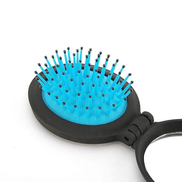 Fällbar spegel Mini Pop Up hårborste set