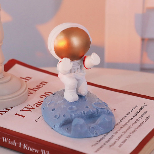 Telefonhållare Skrivbordstillbehör Harts Astronaut Figurer Heminredning