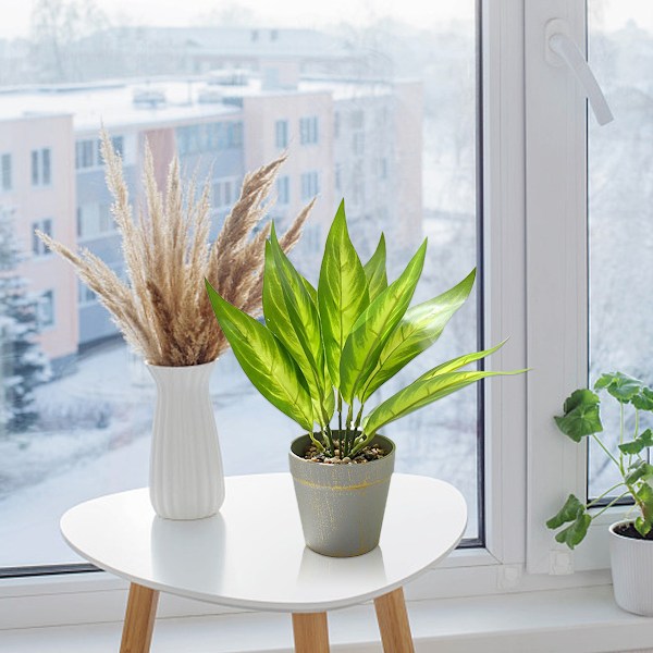 Falske blade, simulering af grønne planter, potteplanter