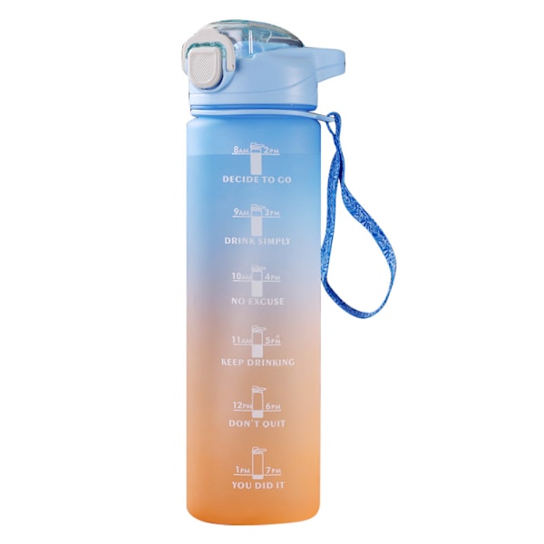 Bärbar sportflaska för utomhusbruk - 1000 ml - Blå