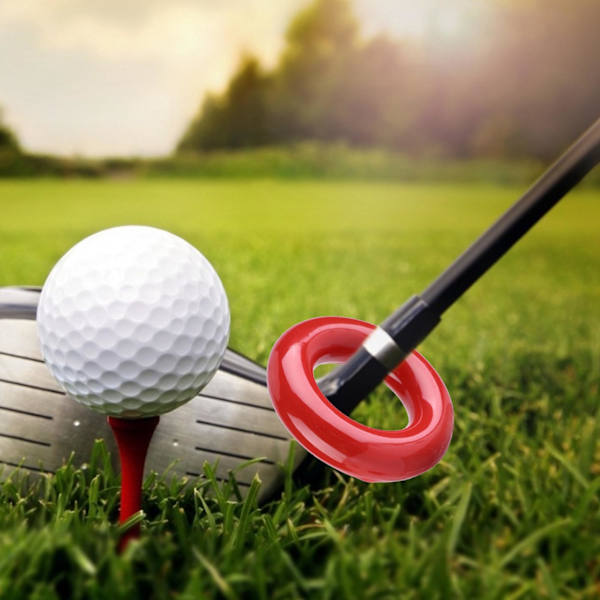 1 stk. Golf Svingvægt Forbedrende Modvægtsring Svingkraft Træningsvægt Ring Golf Træningsværktøj (Rød)