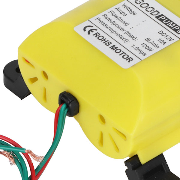 12V 120W 8L Membranpumpe med Kobberforbindelse Automatisk Vandindsprøjtningspumpe