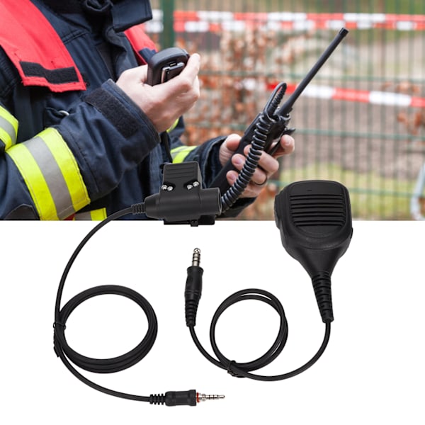 Högtalare axelmikrofon 7,1 mm axelmikrofon med U94 PTT för Yaesu Vertex VX‑6R VX‑7R