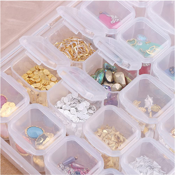 Rhinestone Organizer Box, 3D akryl Nail Charms förvaringsbox style 1
