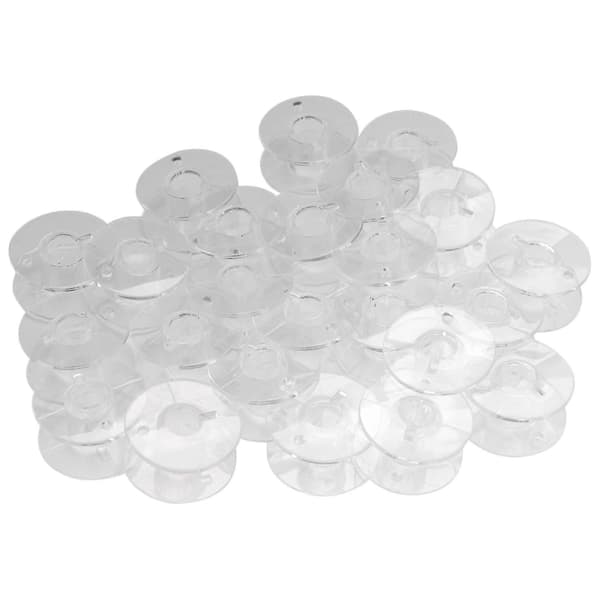 25 Klare Plast Spoler til Symaskin Passer Singer Brother