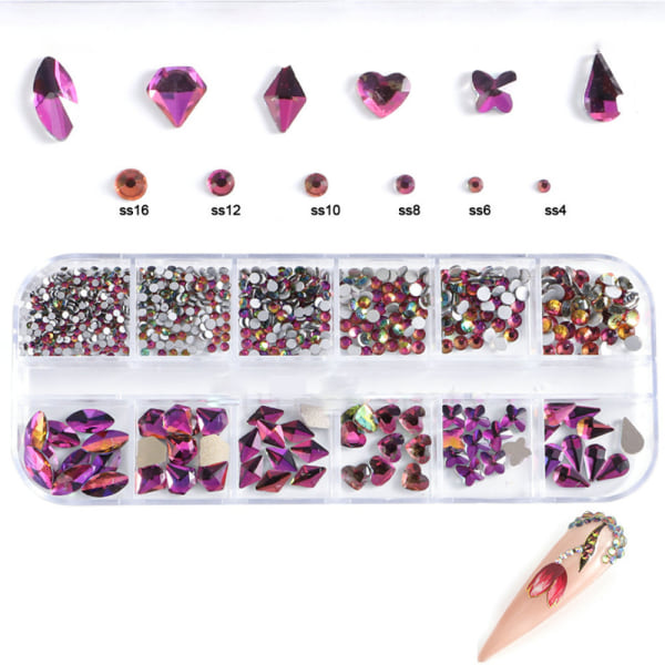 Flatback Nail Gem, Rhinestones Nail Art Supply style 2