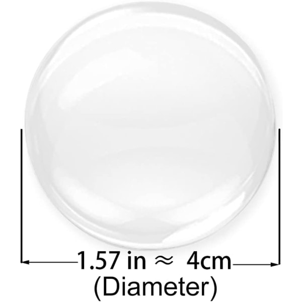 Dörrknopp Väggskydd, 6PCS Transparent Rund Mjuk Gummi Vägg P