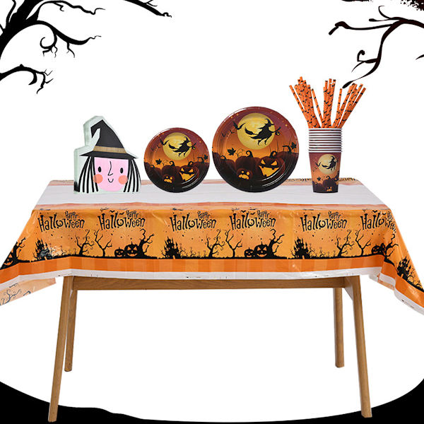 Festartikler for 30 – – inkluderer Halloween-tallerkener
