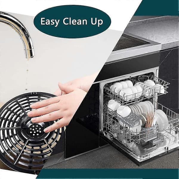 Erstatningsgrillpanne for Airfryer Crisper Plate Non-stick Stekebeleggpanne,b