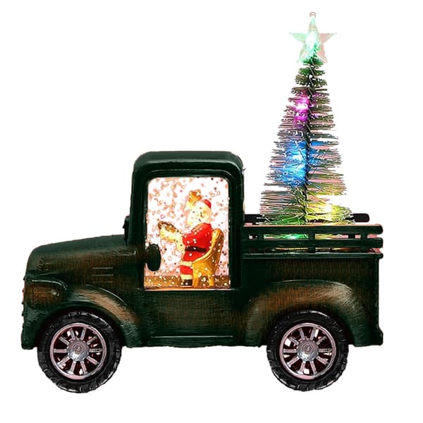 Julepynt. Julemanden på en traktor style2