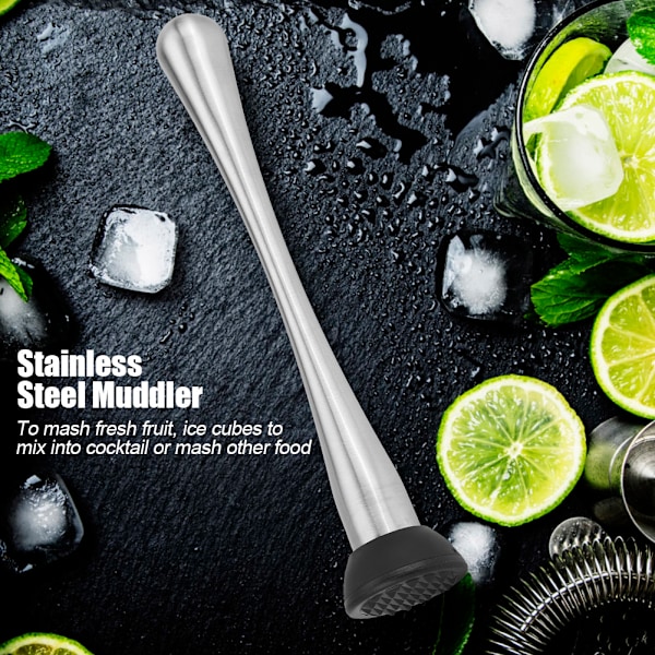 Cocktail Muddler i rustfritt stål - Mojito fruktmixer, DIY-drikk, barutstyr