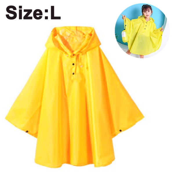 Kids Rain Poncho Hooded Jacket Rain Coat