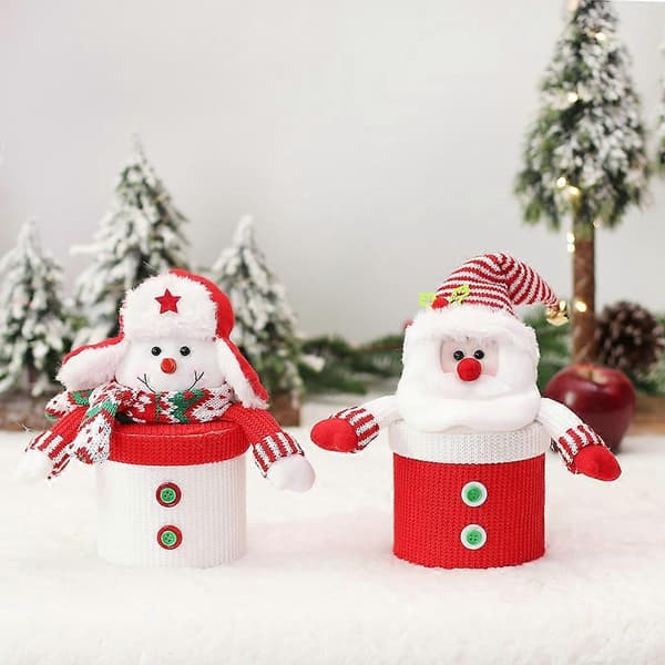 Juleæblepose æske emballage pose festgave til nytår og helligdage Snowman