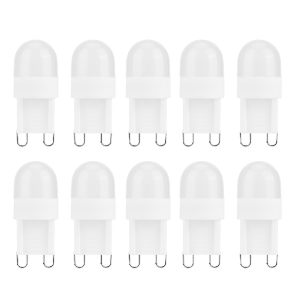 10 st 1,5W G9-bas LED-lampor Små BiPin-baslampa för inomhusbelysning 230V