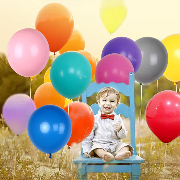 10 st 18 tums ballonger - Blandade färger