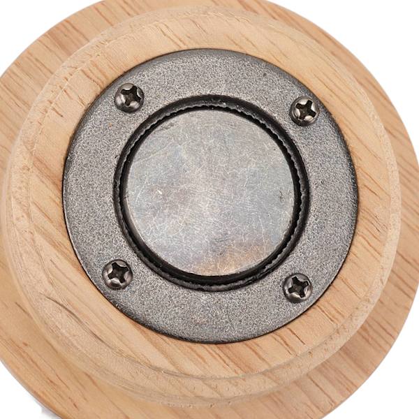 Kaffekvern Manuell Eik Rustfritt Stål Retro Ergonomisk Sveivhåndtak Konisk Kvernekjerne Bærbar Kaffebønne Kvern Lys Farge