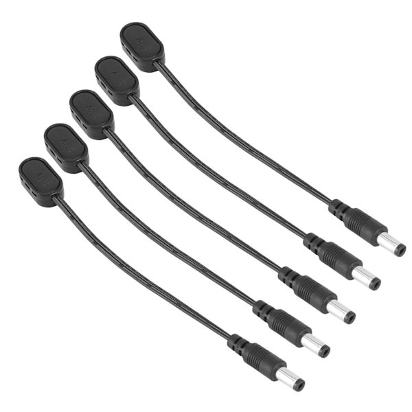 5 st 9V batteriklämma omvandlare snap-kontakt strömadapter för gitarr effektpedal