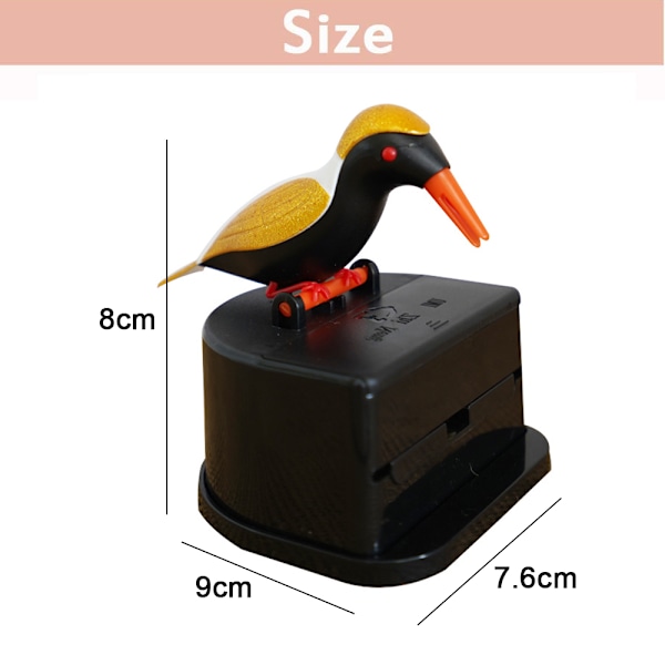 Liten fågel tandpetare dispenser, kreativ tryck-typ tandpetare