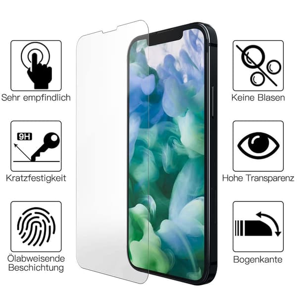 3 kpl - Karkaistu lasi näytönsuoja iPhone 13 Minille, helppo asentaa