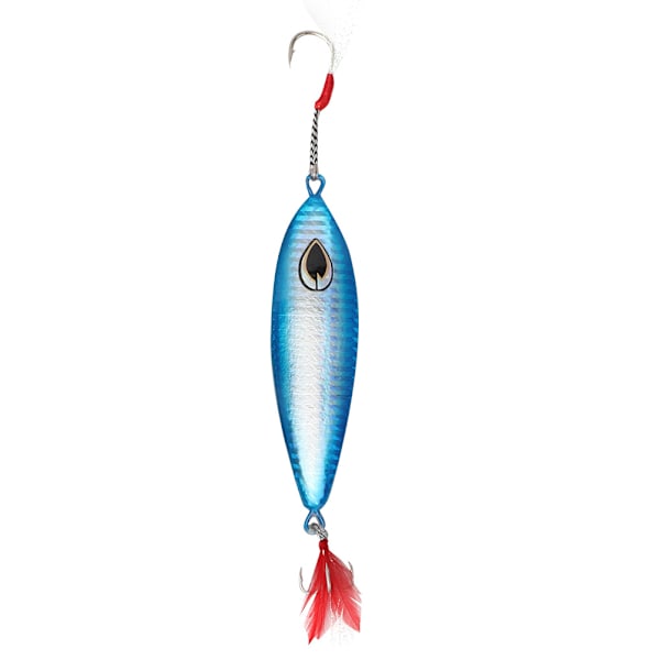 100g/150g Sjunkande Långsam Skak Metall Jig Fiske Järnplatta Hårt Bete (Blå 12.7cm)