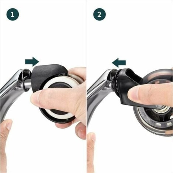 3 tum fjäder snäpp-på svart transparent hjul plugg Bar pu hjul tyst gimbal hjul kontorsstol hjul