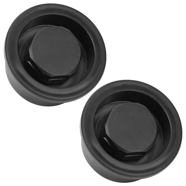2 st PVC Surfboard Paddle Board Vent Hål Automatisk Andning Vattentät Tillbehör Svart