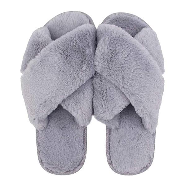 Naisten tossut, avoimet varpaat, pörröiset ja pehmeät kotitossut, Cozy Me