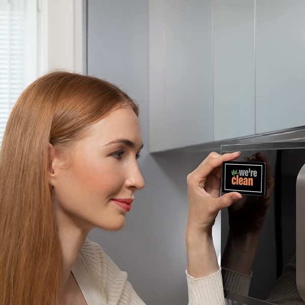 Rengör smutsig diskmaskin magnet, vändbar diskmaskinsskylt,