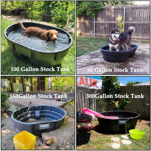 100 Gallons Oval Opbevaringstank Dæksel Isvandsterapi Isbad