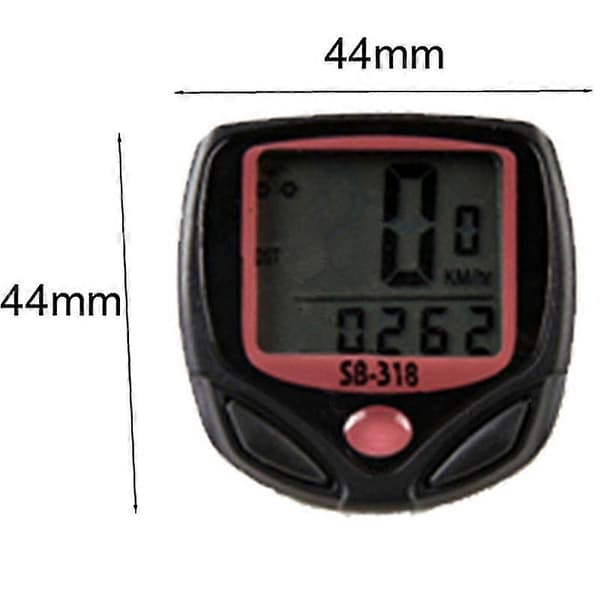 Vanntett Sykkelcomputer Sykkelmåler Kilometerstand Speedometer LCD-skjerm Sykkelcomputer Velocimetr