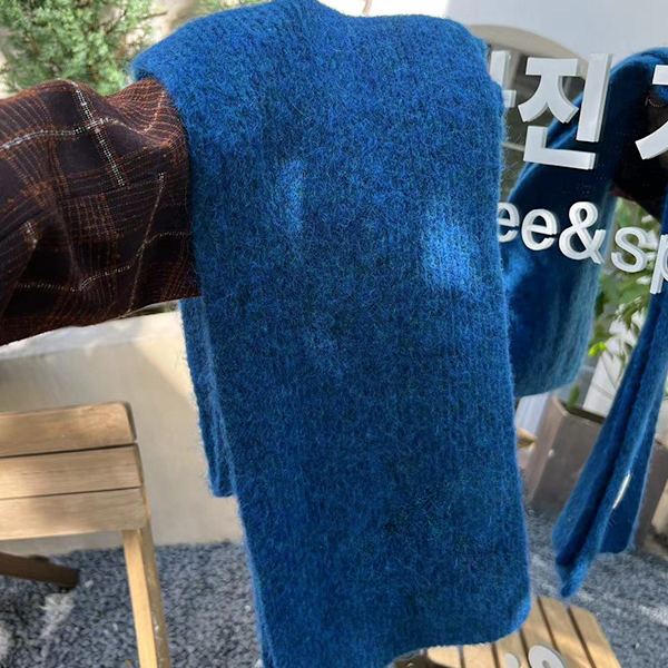 Kvinnor och mäns vintertjocka stickade omslag chunky lång varm halsduk