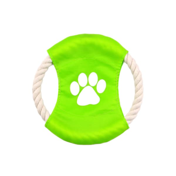 2-pack hundfrisbee-repleksaker: Träningsset med bomullsrepfrisbee
