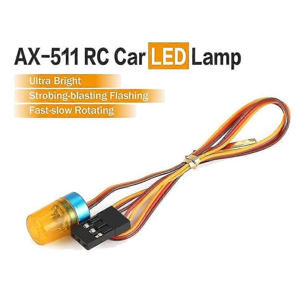 LED Lampe Stroboskop-blitzende/blinkende/roterende Lys Til 1/10 RC Modelbil 1:14 Traktor RC Ingeniørarbejde