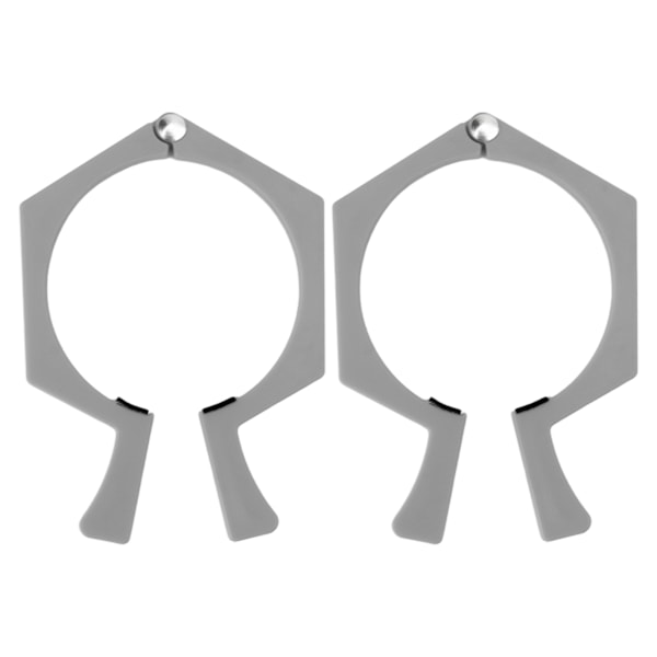 Sublimeringsmuggar Nypklämma för 20oz Muggar, ABS Mugghållare Säkerställer Perfekt Glaskvalitet, Hexagonform För Enkel Placering På Skrivbordet, Grå (2st)
