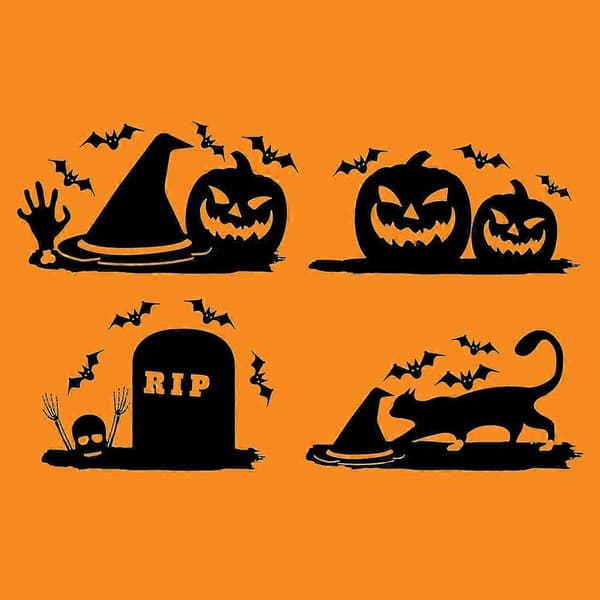 Halloween-pumpa för katt metallskärformar stencil DIY klippbok album papper C